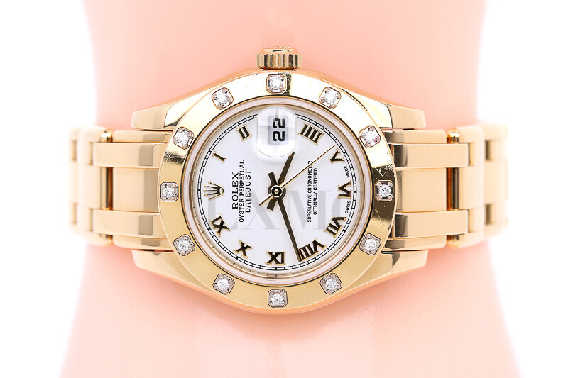 미스코코,롤렉스 펄마스터 다이아몬드 옐로우골드 ROLEX 80318