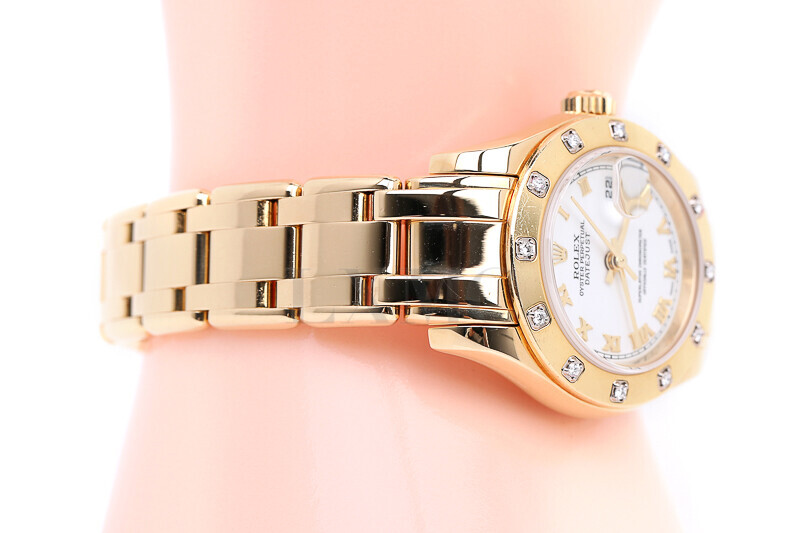 미스코코,롤렉스 펄마스터 다이아몬드 옐로우골드 ROLEX 80318