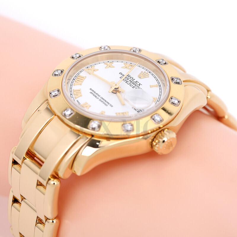 미스코코,롤렉스 펄마스터 다이아몬드 옐로우골드 ROLEX 80318