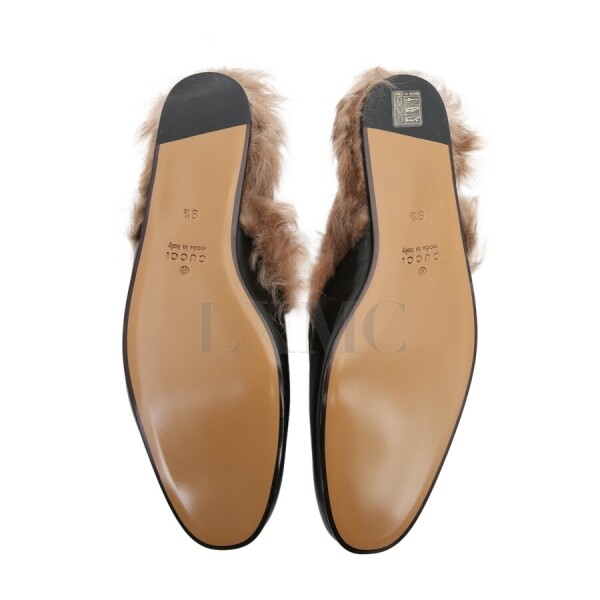 미스코코,구찌 프린스타운 홀스빗 FUR 퍼뮬 블랙 블로퍼 397647