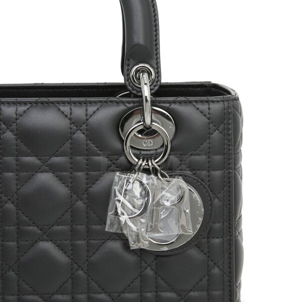 미스코코,디올 레이디 디올 블랙 까나쥬 토트백 LADY DIOR