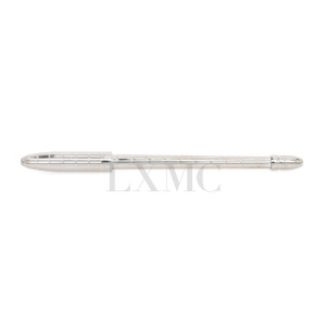 루이비통 스틸 아젠다 볼펜 N75004 은장 퀼팅 미니펜 PEN